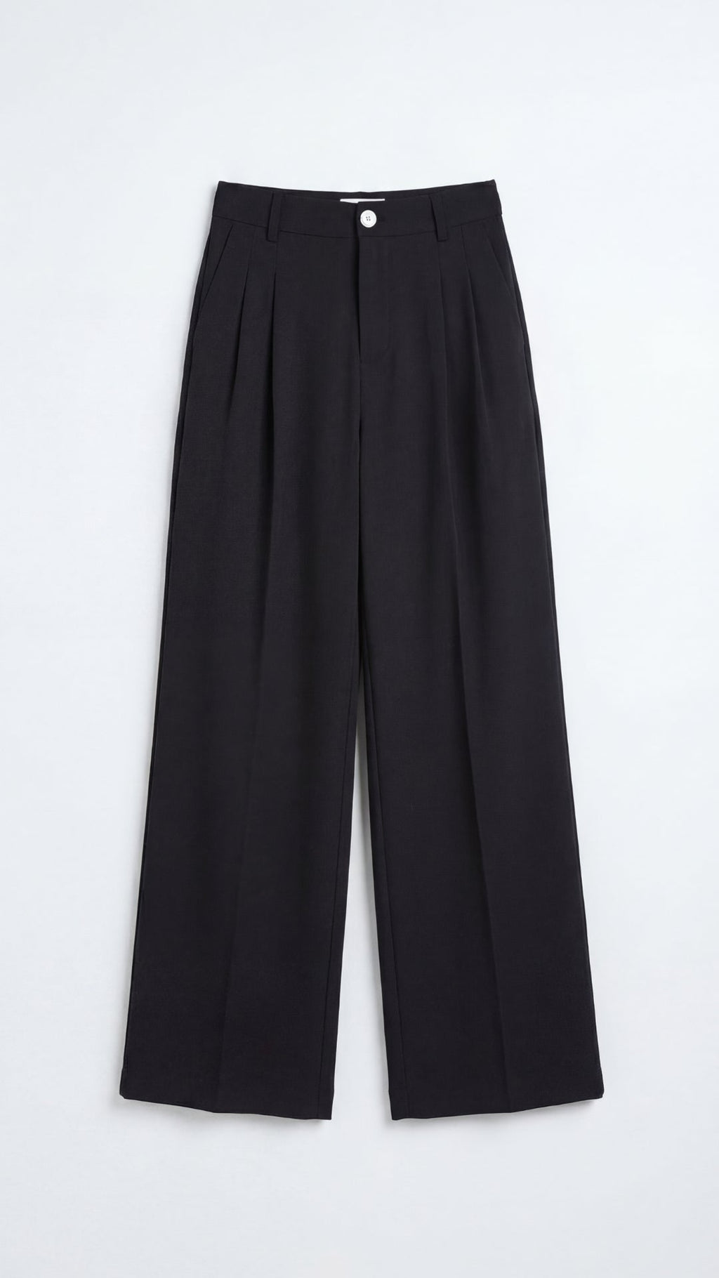 Marquise Women's Wide-Leg Office Trousers – High-Waisted Tailored Fit & Crepe Fabric