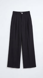 Marquise Women's Wide-Leg Office Trousers – High-Waisted Tailored Fit & Crepe Fabric