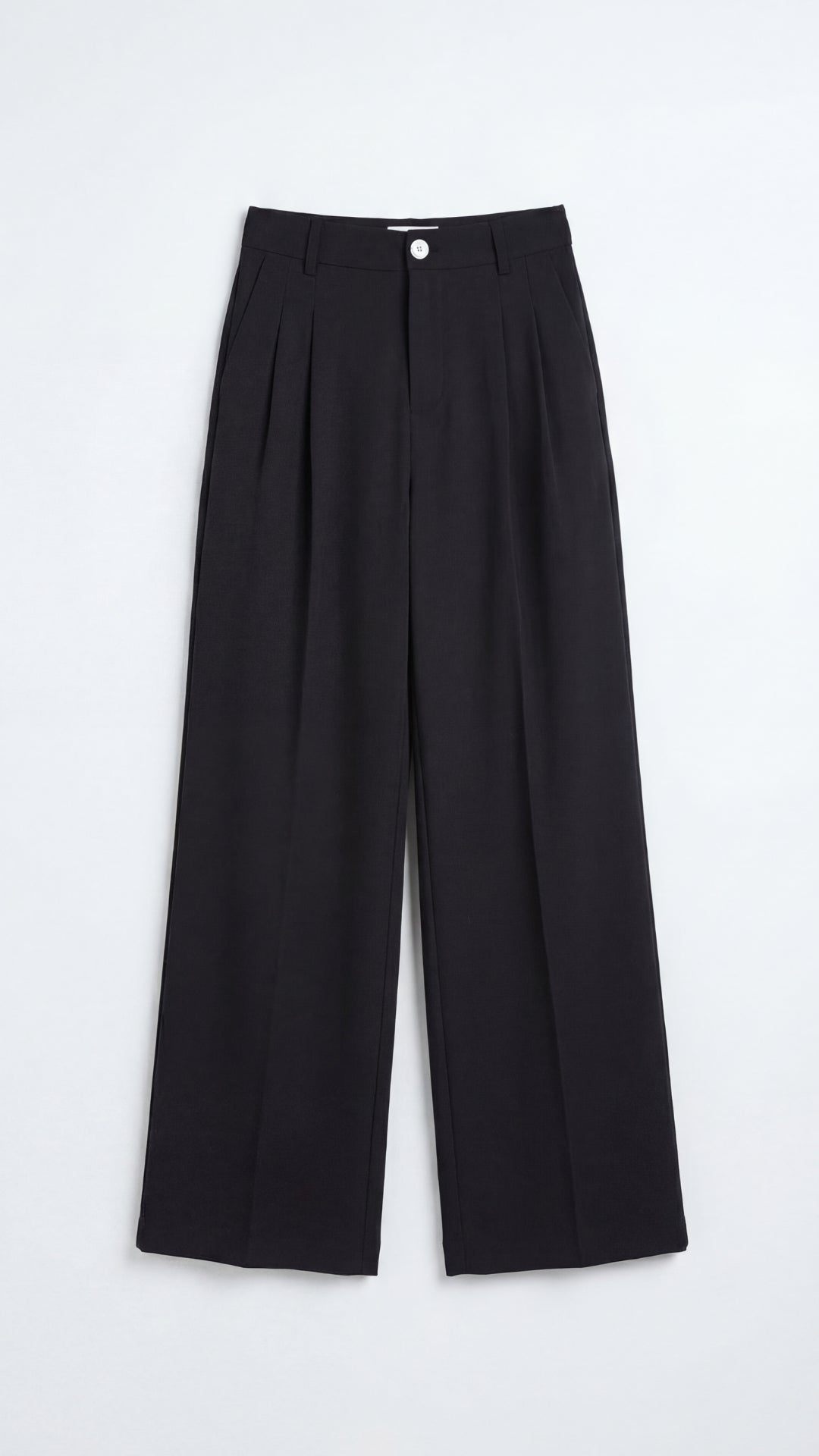 Marquise Women's Wide-Leg Office Trousers – High-Waisted Tailored Fit & Crepe Fabric