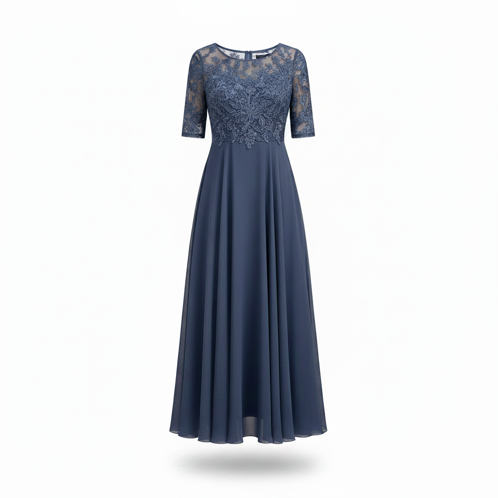 Dôre | Women’s Elegant Lace Dress – Chic Intricate Floral Lace & Slimming Evening Silhouette