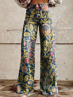 Lumi | Women’s Casual Baggy Jeans – Relaxed Oversized Fit & Long Architectural Drape dark blue
