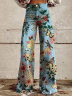 Lumi | Women’s Casual Baggy Jeans – Relaxed Oversized Fit & Long Architectural Drape blue forest
