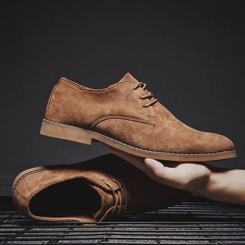 Roma | Suede Oxford Shoes – Luxury Designer Dress Footwear & Tailored Suede Derby Brogues Brown