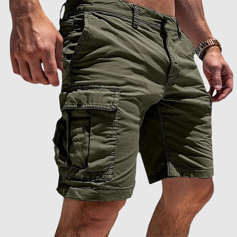 Ruben | Men's Summer Cargo Shorts Knee Length Green