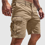 Ruben | Men's Summer Cargo Shorts Knee Length Beige