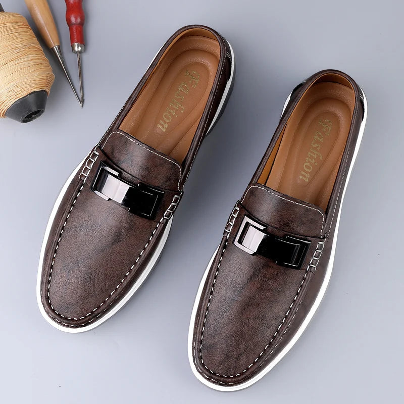 Ruco | Men's Genuine Leather Loafers – Luxury Designer Driving Shoes & Tailored Classic Slip-On