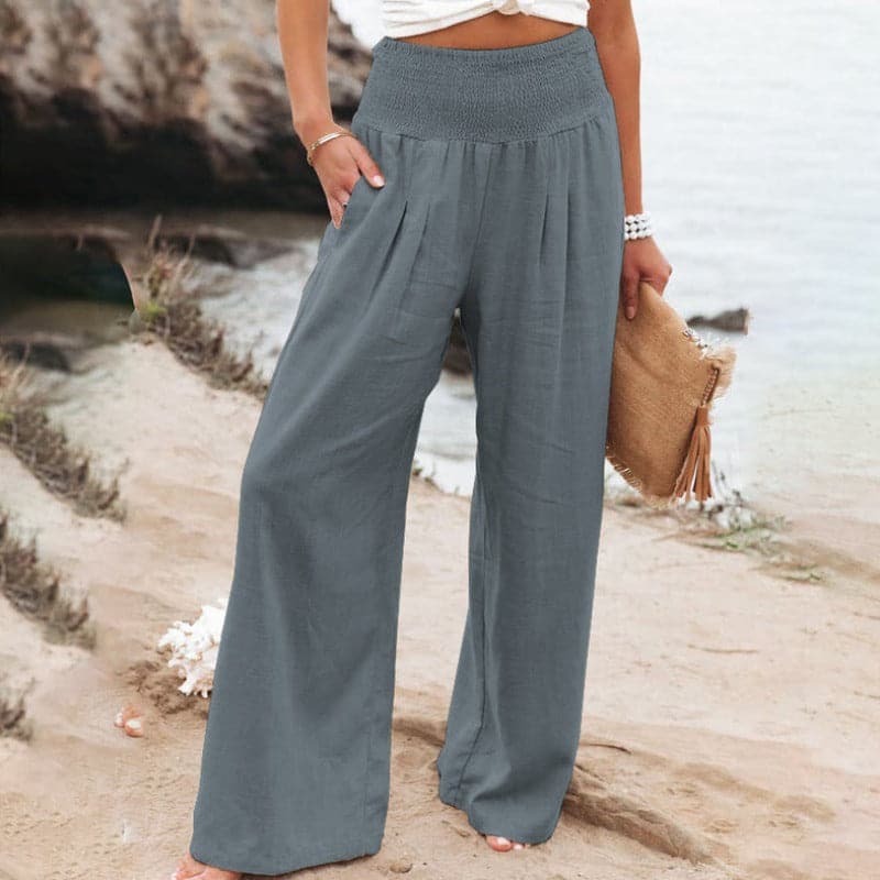 Amore | Women's Smocked Draped Pants