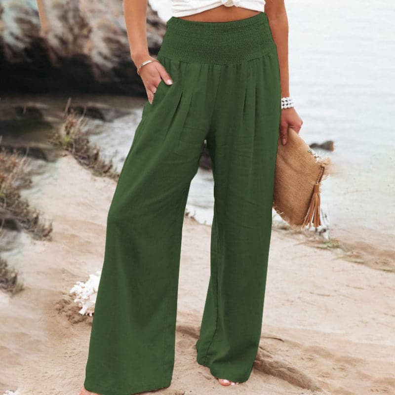 Amore | Women's Smocked Draped Pants
