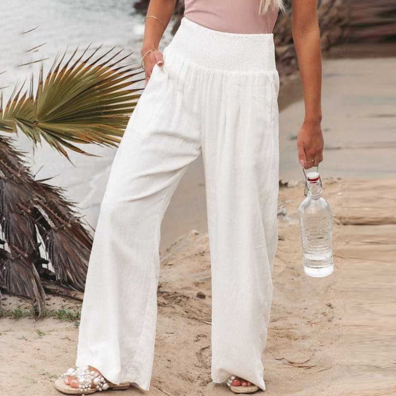 Amore | Women's Smocked Draped Pants