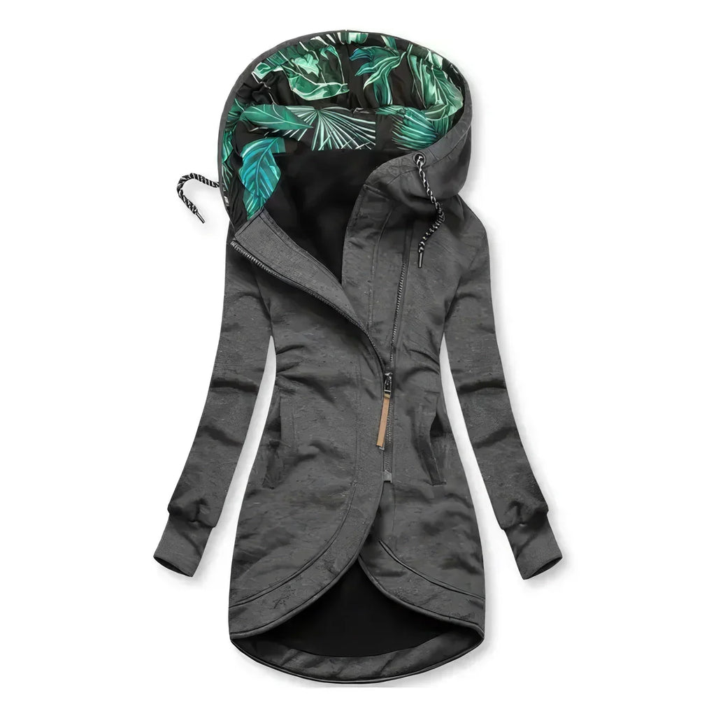 Umami | Women's Jacket | Contrast Printed Lining Grey
