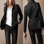 Dôre | Women’s Diamond Quilted Casual Jacket Black
