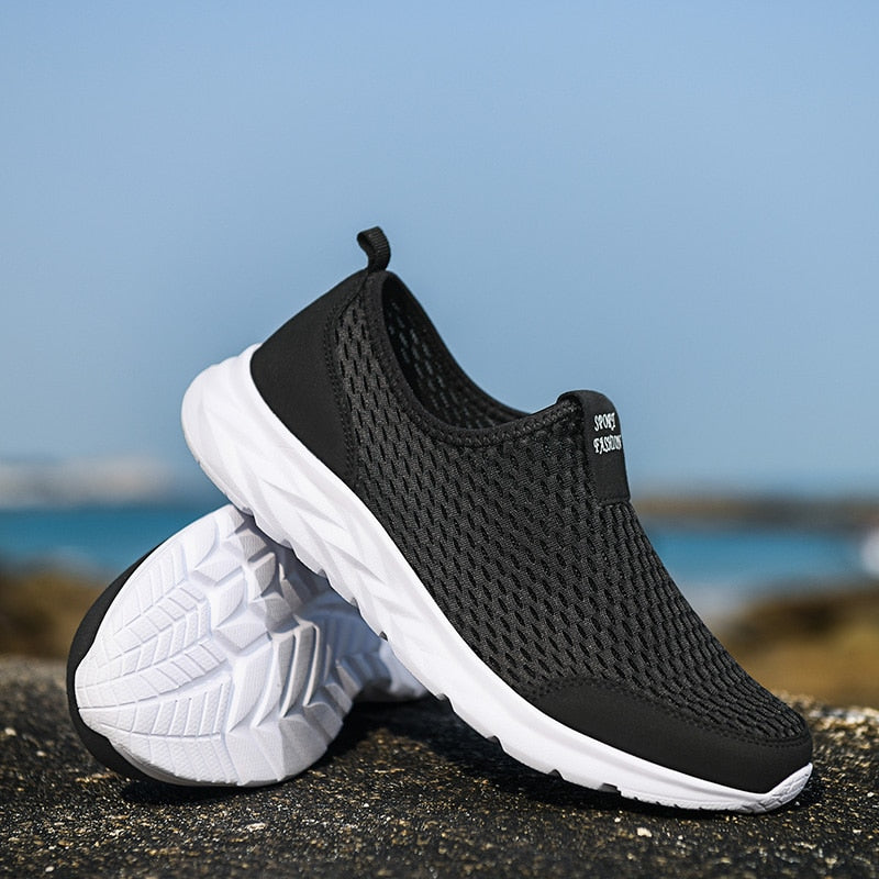 Admire | Unisex Sport Running Sneakers - Lightweight Breathable Shoes for Men & Women Black white
