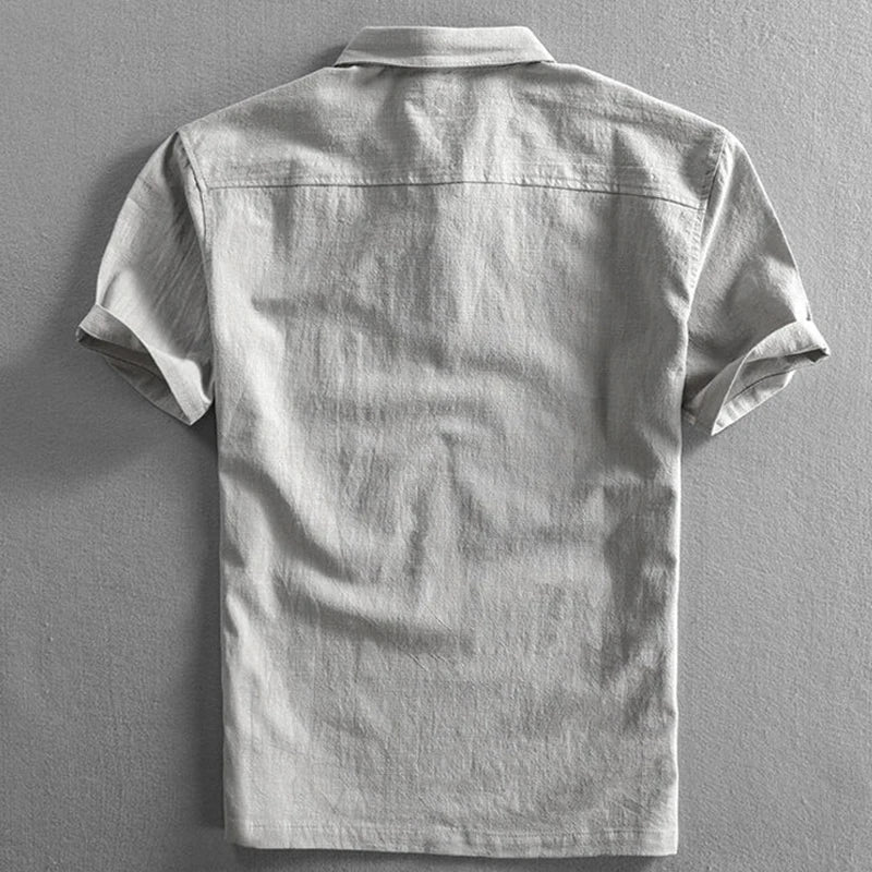 Hermosa | Men’s Linen Short Sleeve Polo Shirt