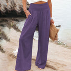 Amore | Women's Smocked Draped Pants