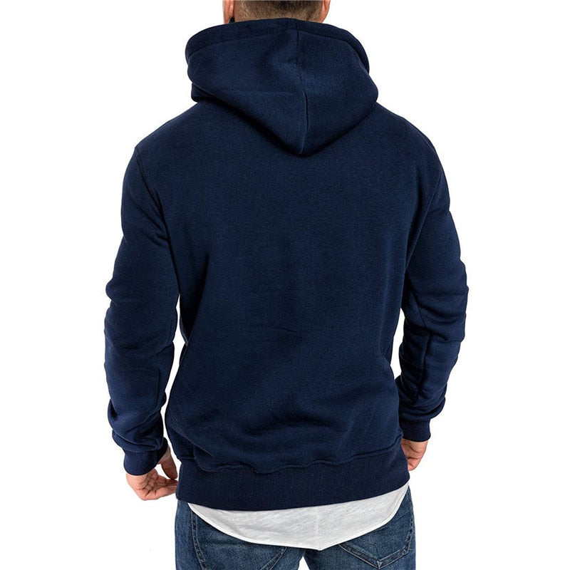 Ranches | Casual Hoodie for Men - With Kangaroo Pocket and White Drawstring