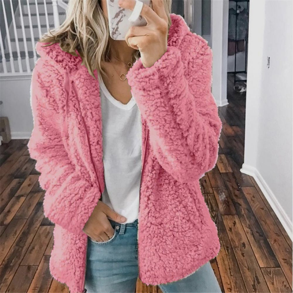 Pamelo | Teddy Hooded Vest | Super Soft & Delightfully Warm Pink