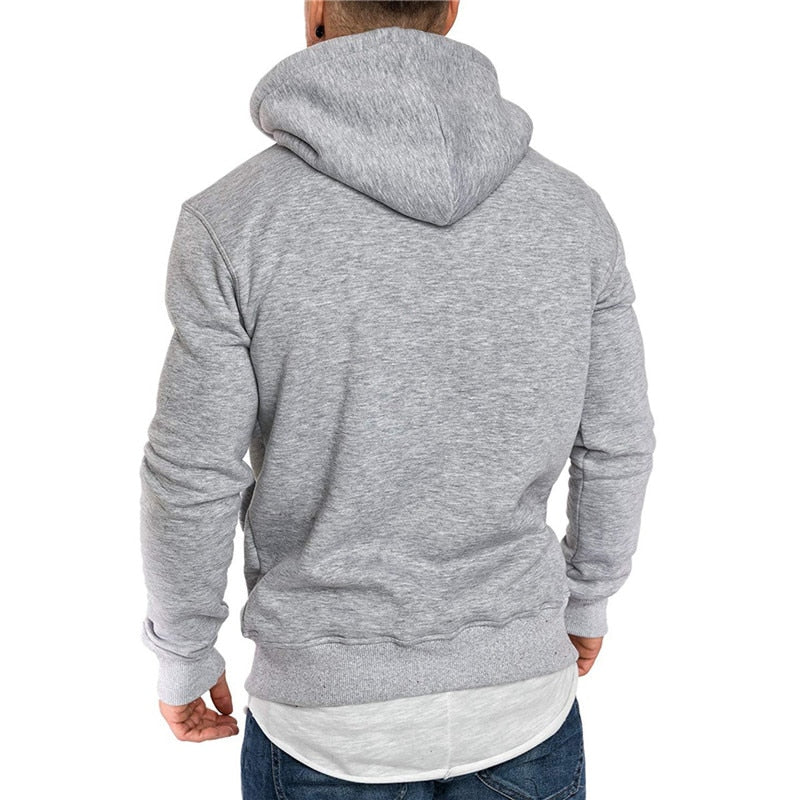 Ranches | Casual Hoodie for Men - With Kangaroo Pocket and White Drawstring
