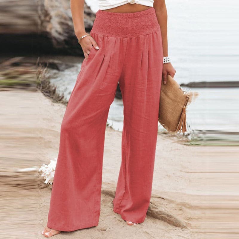 Amore | Women's Smocked Draped Pants