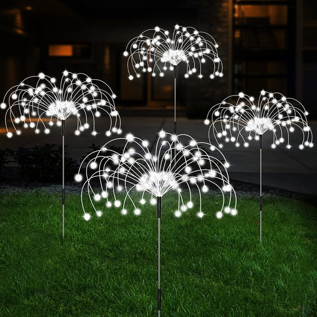 Solar LED Ambient Lighting for Garden Paths and Outdoor Decorations White
