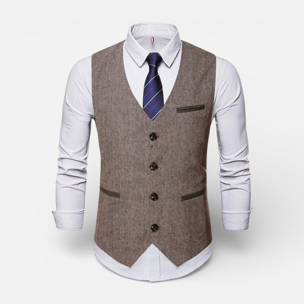Mane | Men’s Waistcoat with Button Placket