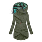 Umami | Women's Jacket | Contrast Printed Lining Green
