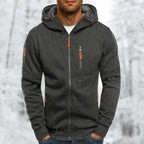 Hommes | Men's Jacket | Full Zip with Multiple Pockets Dark Gray