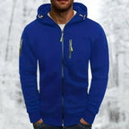 Hommes | Men's Jacket | Full Zip with Multiple Pockets Blue