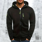 Hommes | Men's Jacket | Full Zip with Multiple Pockets Black