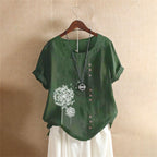 Veda | Women’s Casual Blouse – Chic Artisan Ease & Refined Slimming Silhouette green