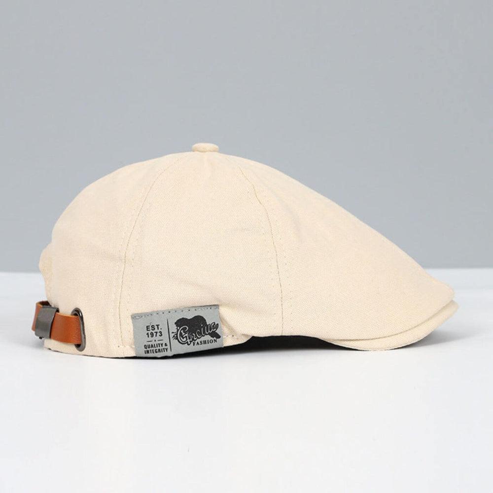Hommes | Timeless and Elegant Flat Cap for Men Beige