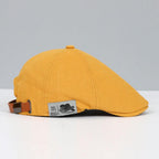 Hommes | Timeless and Elegant Flat Cap for Men Yellow
