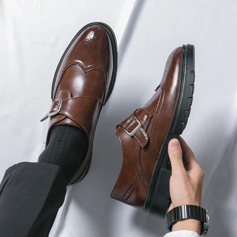 Sarto | Men's Buckle Dress Shoes – Luxury Tailored Monk Strap Shoe & Precision Comfort