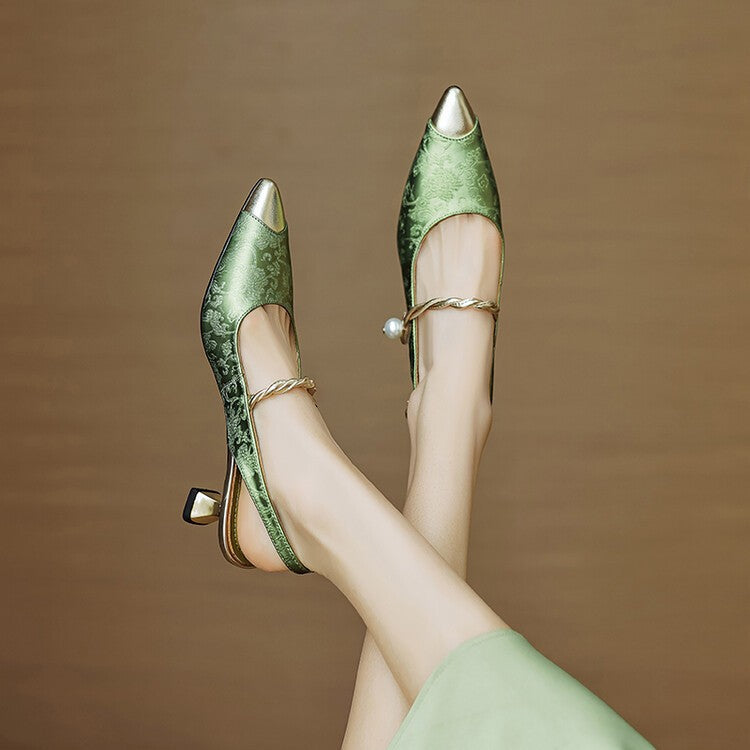 Savana | Women’s Kitten Heels – Chic Pointed-Toe Slingback & Refined All-Day Elegance