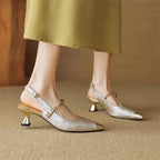 Savana | Women’s Kitten Heels – Chic Pointed-Toe Slingback & Refined All-Day Elegance
