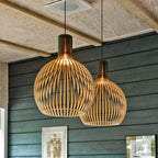 Natura Orb Hanging Lamp – Organic Wooden Design for Cozy Interiors
