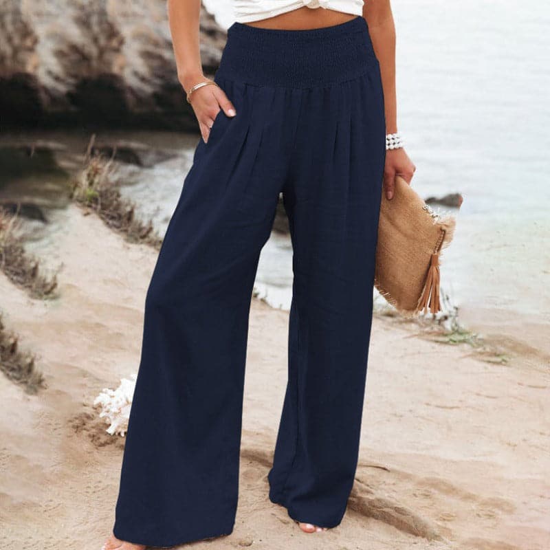 Amore | Women's Smocked Draped Pants