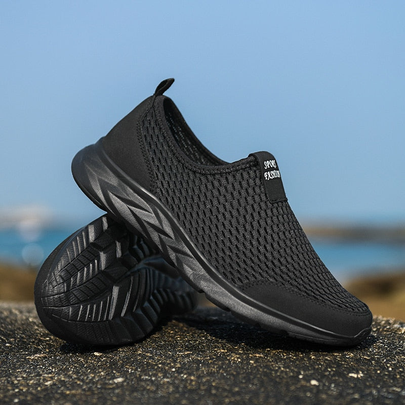 Admire | Unisex Sport Running Sneakers - Lightweight Breathable Shoes for Men & Women Black