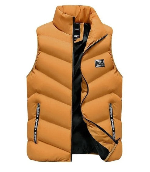 Wilshire | Men’s Puffer Vest Jacket Mustard