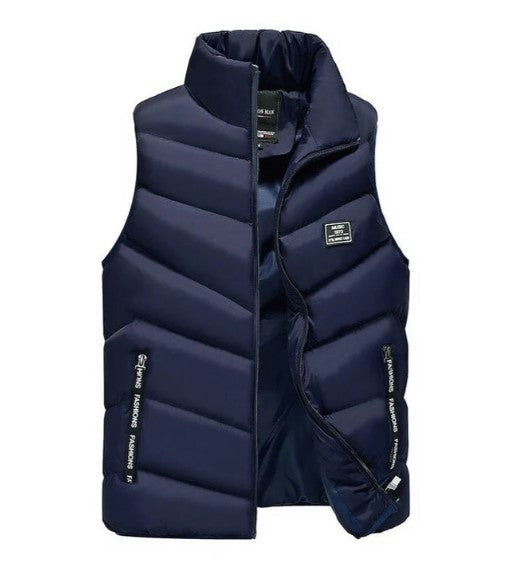 Wilshire | Men’s Puffer Vest Jacket Navy Blue
