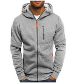 Hommes | Zip Fleece Jacket for Men | Ideal for Everyday Use Light Grey