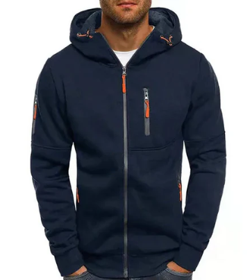 Hommes | Zip Fleece Jacket for Men | Ideal for Everyday Use Navy Blue