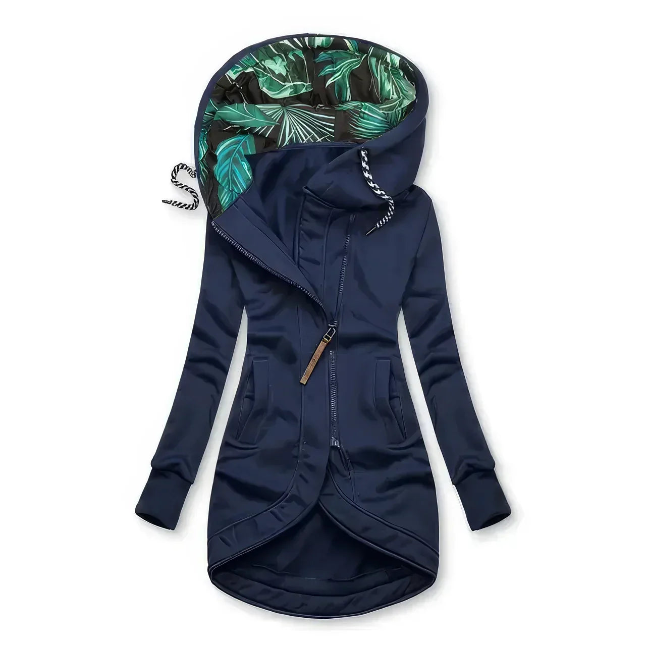 Umami | Women's Jacket | Contrast Printed Lining Blue