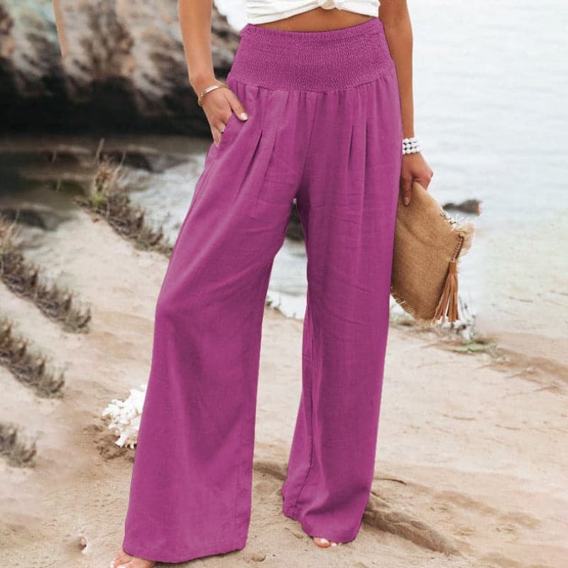 Amore | Women's Smocked Draped Pants