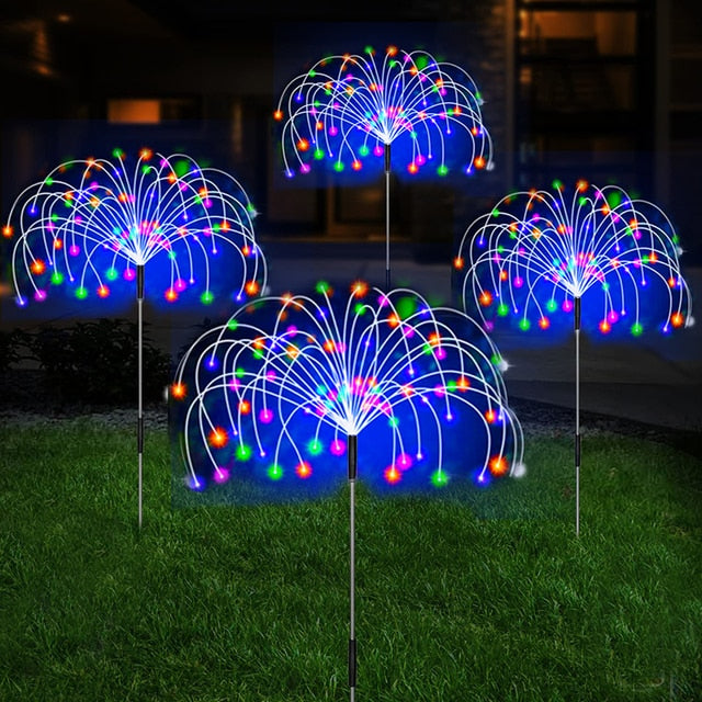 Solar LED Ambient Lighting for Garden Paths and Outdoor Decorations Multicoloured