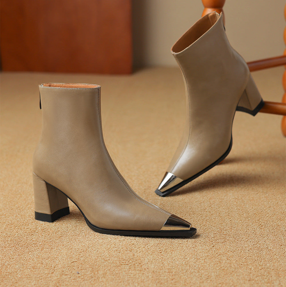 Isana | Boots For Women | Pointed Toe Block Heel Style