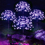 Solar LED Ambient Lighting for Garden Paths and Outdoor Decorations Purple