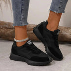Sneakers For Women | Orthopedic Panel Upper Design Black B