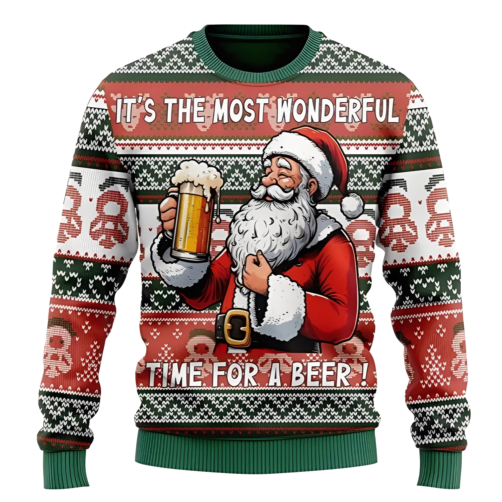 Luna | Unisex Christmas Sweater Green