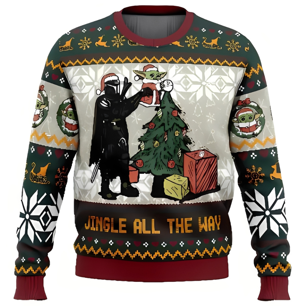 Luna | Unisex Christmas Sweater Dark Green