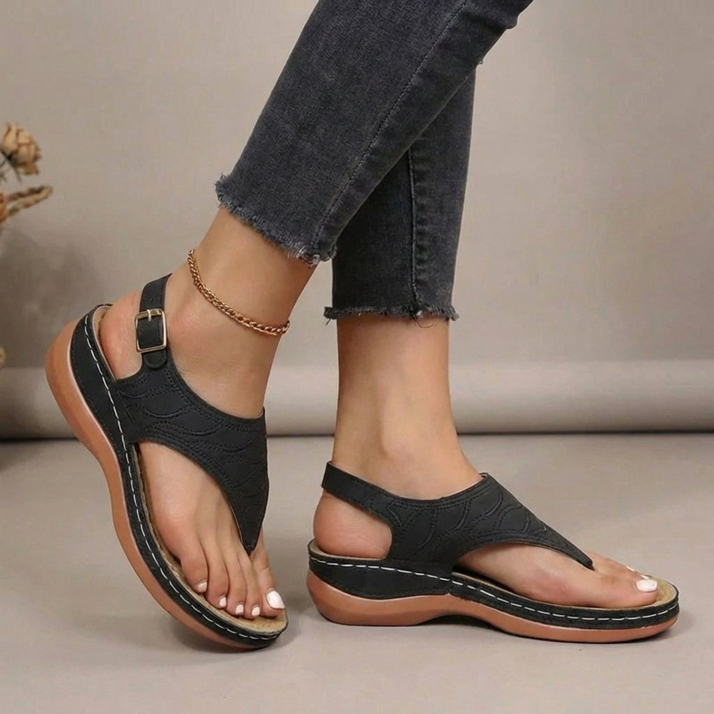 Serene Contoured Comfort Orthopedic Thong Sandal - Comfortable & Stylish 1